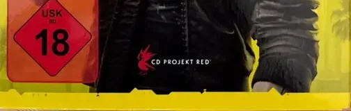 Cyberpunk 2077, the USK square on its front