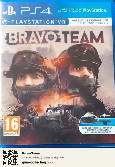 Bravo Team PlayStation 4, Netherlands box front