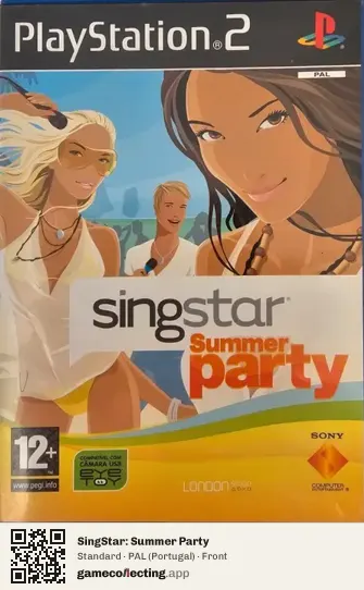 SingStar: Summer Party PlayStation 2, Portugal box front