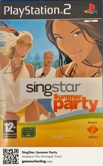 SingStar: Summer Party PlayStation 2, Portugal box front