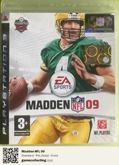 Madden NFL 09 PlayStation 3, Italy box front