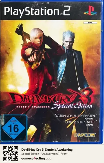 Devil May Cry 3: Dante's Awakening PlayStation 2, Germany box front