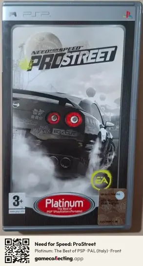 Need for Speed: ProStreet PlayStation Portable, Italy box front