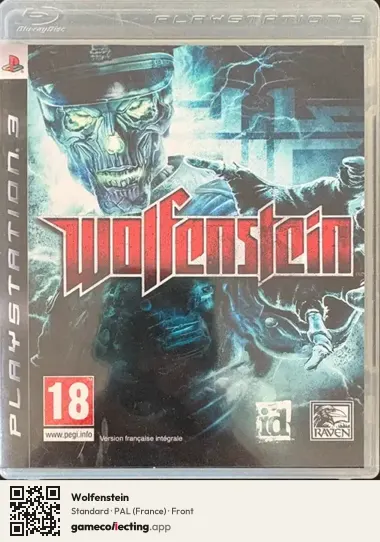 Wolfenstein PlayStation 3, France box front