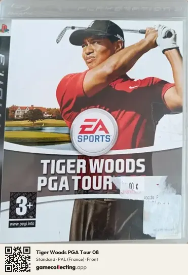 Tiger Woods PGA Tour 08 PlayStation 3, France box front