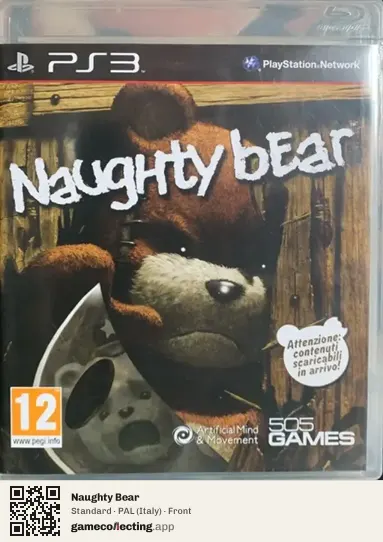 Naughty Bear PlayStation 3, Italy box front
