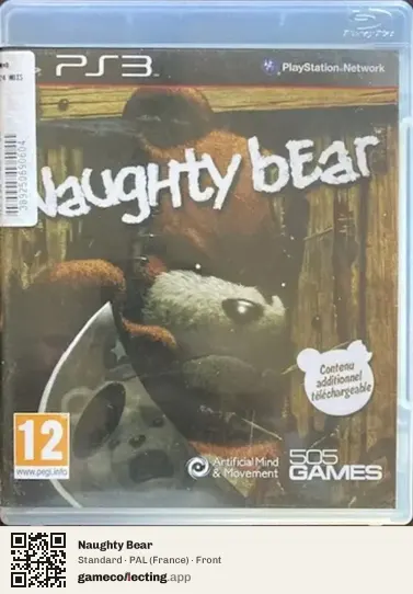 Naughty Bear PlayStation 3, France box front