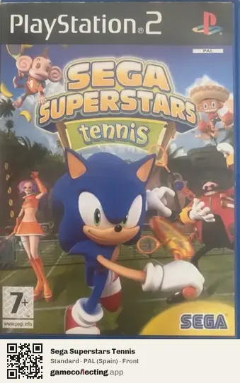 Sega Superstars Tennis PlayStation 2, Spain box front