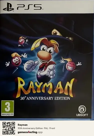 Rayman PlayStation 5, PAL box front