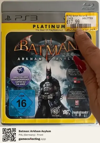 Batman: Arkham Asylum PlayStation 3, Germany box front