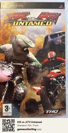MX vs. ATV Untamed PlayStation Portable, PAL box front