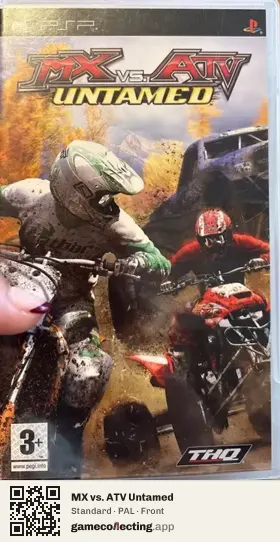 MX vs. ATV Untamed PlayStation Portable, PAL box front