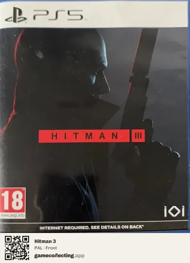 Hitman 3 PlayStation 5, PAL box front