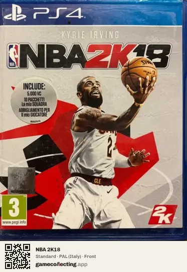 NBA 2K18 PlayStation 4, Italy box front