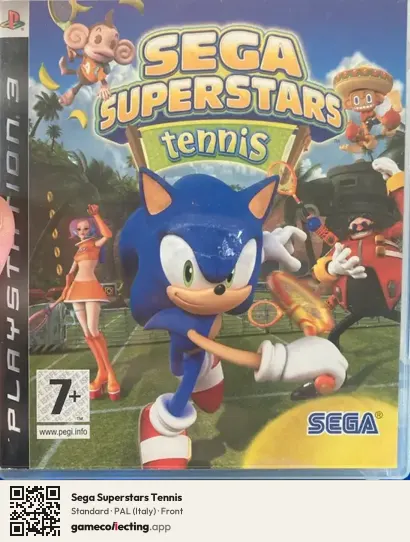 Sega Superstars Tennis PlayStation 3, Italy box front