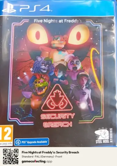 Five Nights at Freddy's: Security Breach PlayStation 4, Germany box front