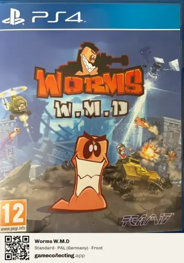 Worms W.M.D PlayStation 4, Germany box front