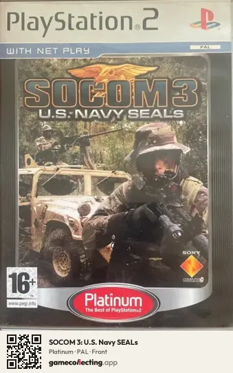 SOCOM 3: U.S. Navy SEALs PlayStation 2, PAL box front