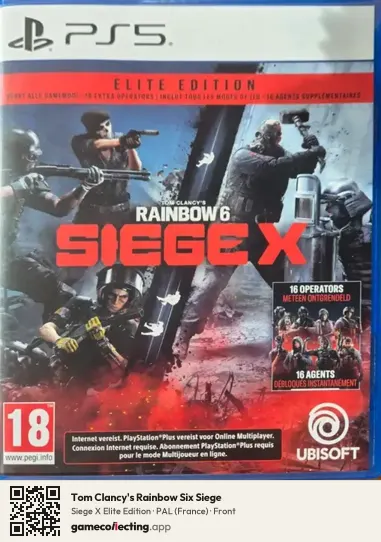 Tom Clancy's Rainbow Six Siege PlayStation 5, France box front