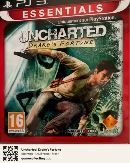 Uncharted: Drake's Fortune PlayStation 3, France box front