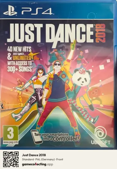 Just Dance 2018 PlayStation 4, Germany box front