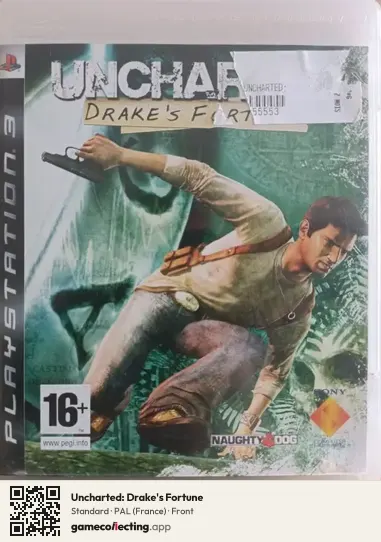 Uncharted: Drake's Fortune PlayStation 3, France box front