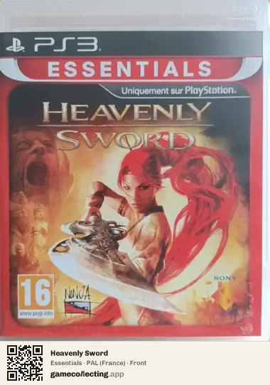 Heavenly Sword PlayStation 3, France box front