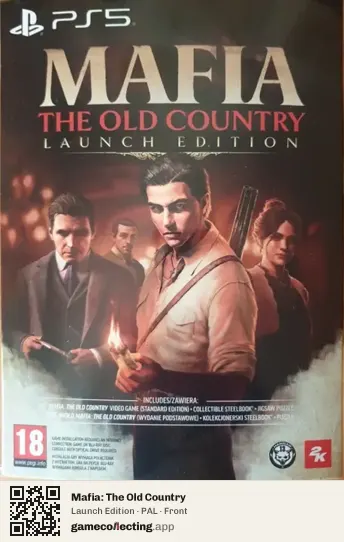 Mafia: The Old Country PlayStation 5, PAL box front