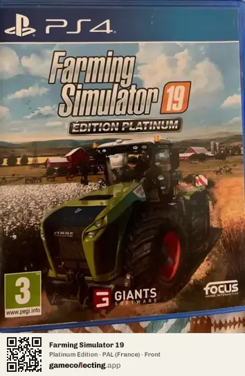 Farming Simulator 19 PlayStation 4, France box front