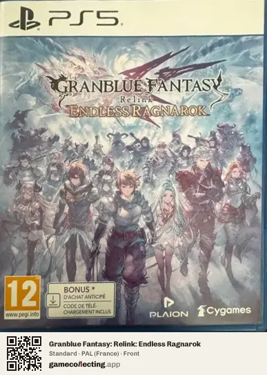 Granblue Fantasy: Relink: Endless Ragnarok PlayStation 5, France box front