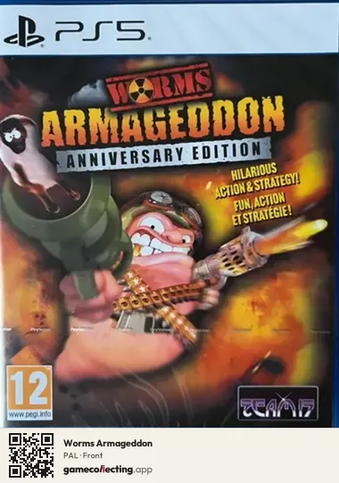 Worms Armageddon PlayStation 5, PAL box front