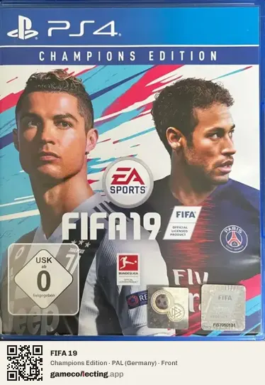 FIFA 19 PlayStation 4, Germany box front
