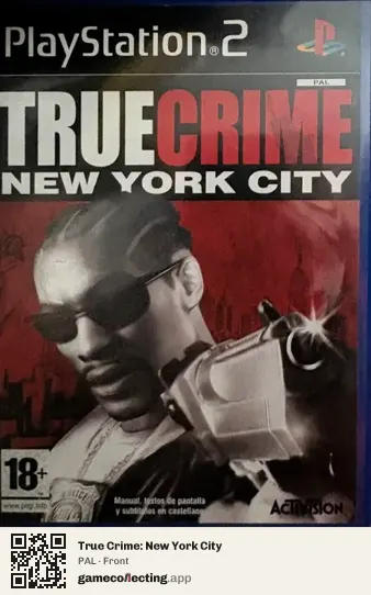 True Crime: New York City PlayStation 2, PAL box front