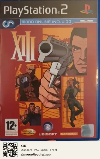 XIII PlayStation 2, Spain box front