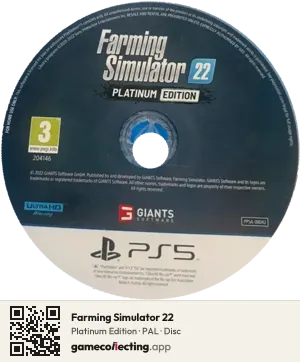 Farming Simulator 22 PlayStation 5, PAL disc