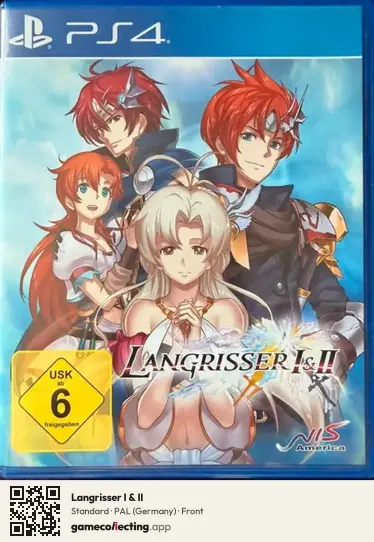 Langrisser I & II PlayStation 4, Germany box front