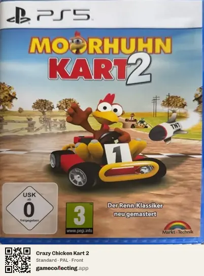 Crazy Chicken Kart 2 PlayStation 4, PAL box front