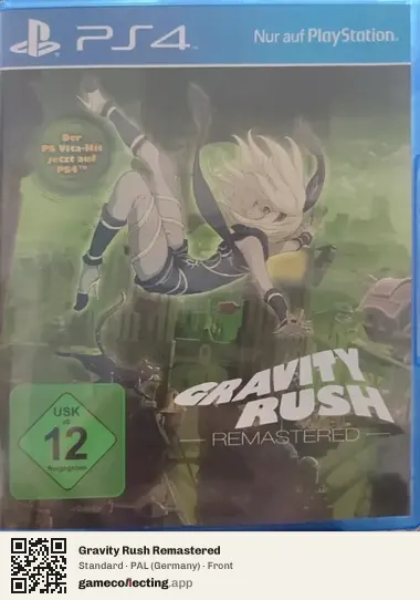 Gravity Rush Remastered PlayStation 4, Germany box front