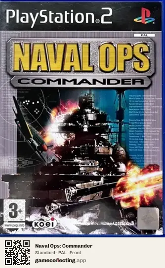 Naval Ops: Commander PlayStation 2, PAL box front