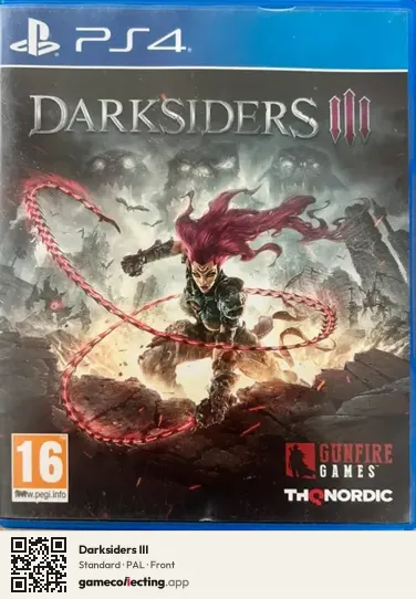 Darksiders III PlayStation 4, PAL box front