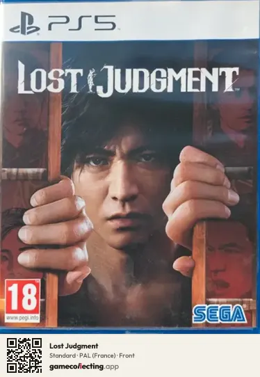 Lost Judgment PlayStation 5, France box front