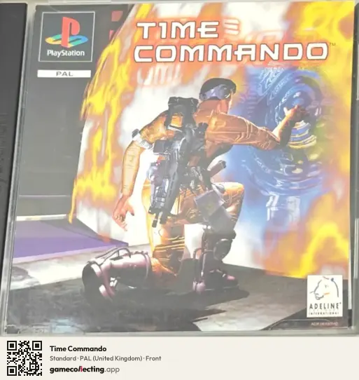 Time Commando PlayStation, United Kingdom box front