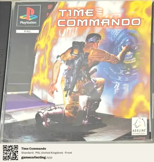 Time Commando PlayStation, United Kingdom box front