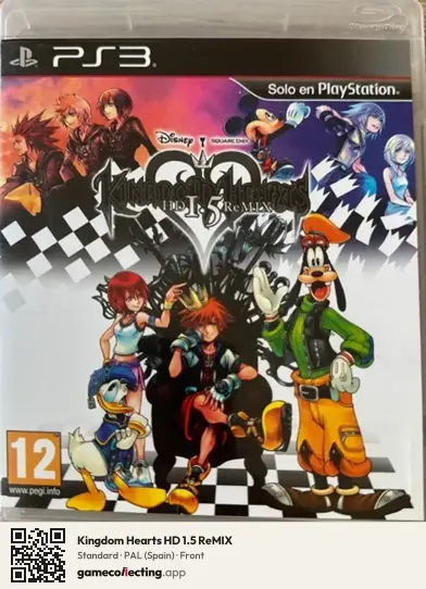 Kingdom Hearts HD 1.5 ReMIX PlayStation 3, Spain box front