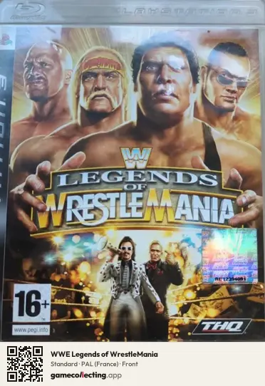 WWE Legends of WrestleMania PlayStation 3, France box front