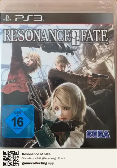 Resonance of Fate PlayStation 3, Germany box front