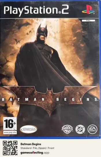 Batman Begins PlayStation 2, Spain box front