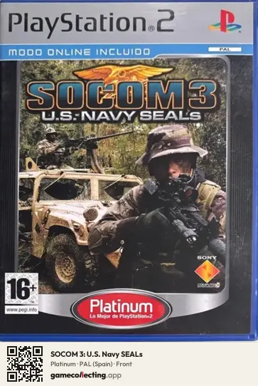 SOCOM 3: U.S. Navy SEALs PlayStation 2, Spain box front