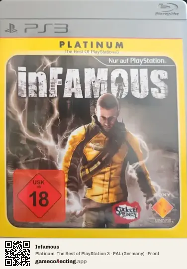 Infamous PlayStation 3, Germany box front