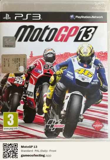 MotoGP 13 PlayStation 3, Italy box front